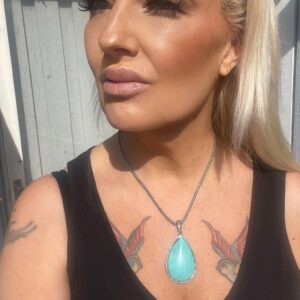 Alma halsband med turkos sten