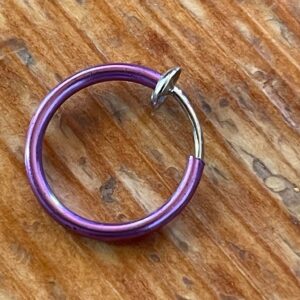 Fake piercing ring