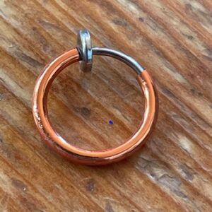 Fake piercing ring