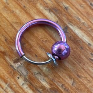 Fake piercing ring
