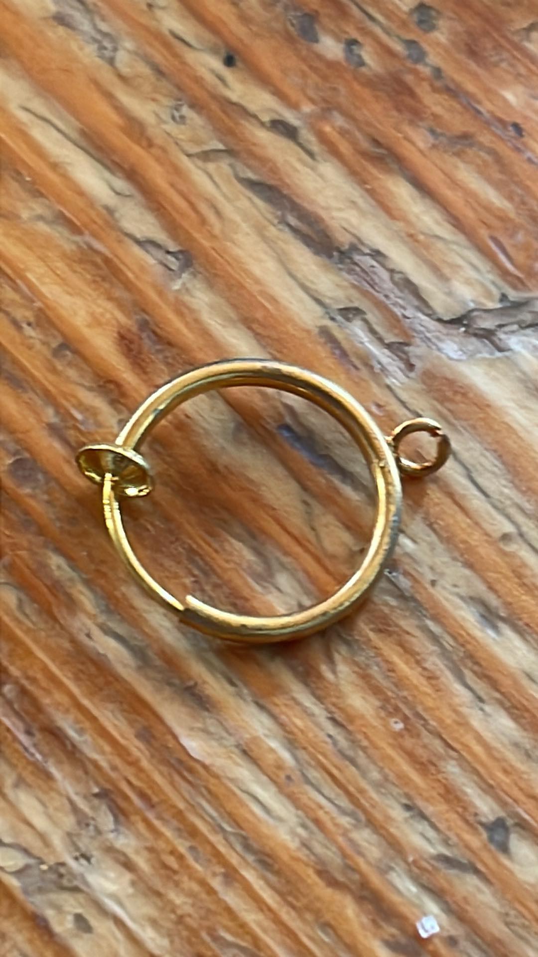 Fake piercing ring som du kan sätta på eget smycke på.