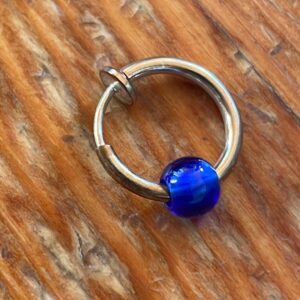 Fake piercing ring