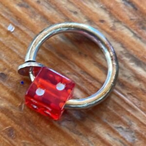 Fake piercing ring