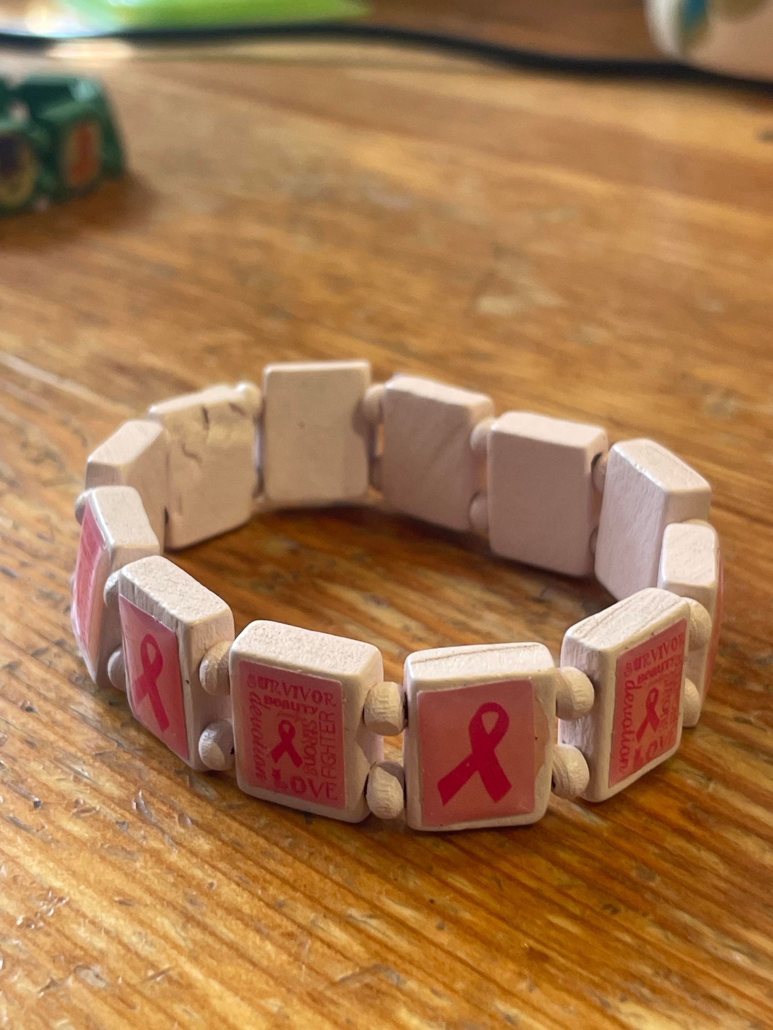 Rosa bandet armband - Bild 2