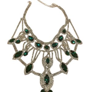 Marilyn maffigt strasshalsband med mycket bling.