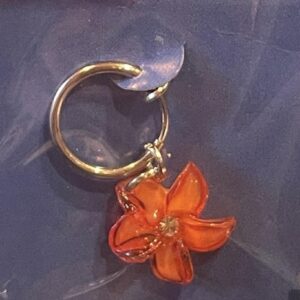 Fake navelpiercing ”Red flower
