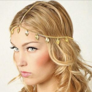 Diana huvudsmycke i guld.