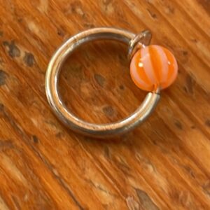 Fake piercing ring
