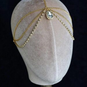 Alex huvudsmycke i guld och strass