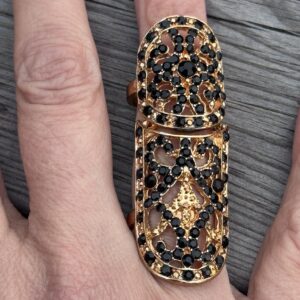 Ring Luna Svart Stl 17
