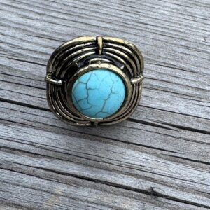 Ring med turkos sten Luna
