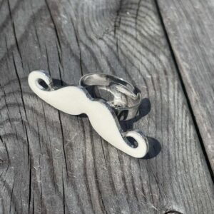 Ring Mustasch White